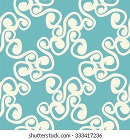 seamless ornamental pattern. Decoration for background, postcards. Wallpaper.Vector illustration.