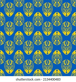 Seamless ornamental pattern. Decorative background.