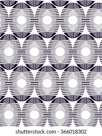 Seamless ornamental pattern with eyes