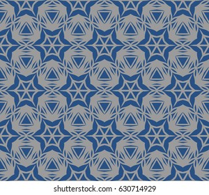 seamless ornamental pattern. Floral geometric style. Vector illustration. For interior design, fabric print, page fill, wallpaper, textile