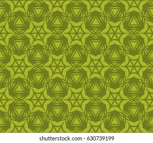 seamless ornamental pattern. Floral geometric style. Vector illustration. For interior design, fabric print, page fill, wallpaper, textile