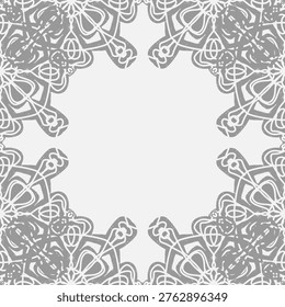 Seamless ornamental pattern in hand drawn textured style. Symmetrical decorative design with vintage feel. Perfect for textile, wallpaper, packaging, branding and surface design.