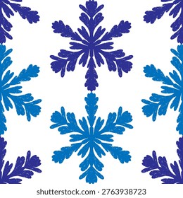 Seamless ornamental pattern in hand drawn textured style. Symmetrical decorative design with vintage feel. Perfect for textile, wallpaper, packaging, branding and surface design.