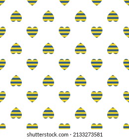 Seamless ornamental pattern with hearts. Decorative background.