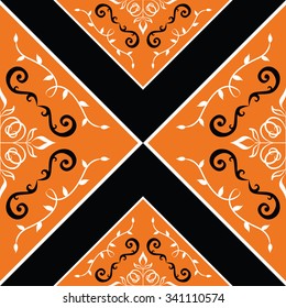 Seamless ornamental pattern. Vector illustration