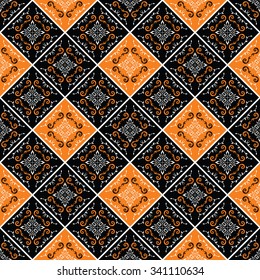 Seamless ornamental pattern. Vector illustration