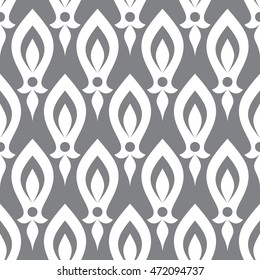 ilustración vectorial de patrón ornamental transparente