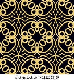 Seamless ornamental pattern. Vintage ornamental retro background