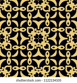 Seamless ornamental pattern. Vintage ornamental retro background