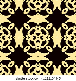 Seamless ornamental pattern. Vintage ornamental retro background