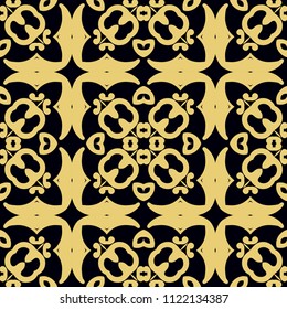 Seamless ornamental pattern. Vintage ornamental retro background
