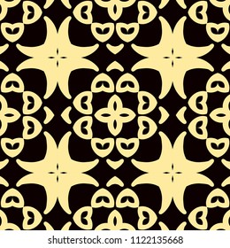 Seamless ornamental pattern. Vintage ornamental retro background