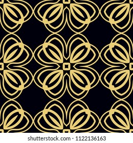 Seamless ornamental pattern. Vintage ornamental retro background