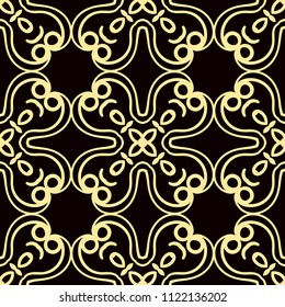 Seamless ornamental pattern. Vintage ornamental retro background