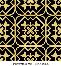Seamless ornamental pattern. Vintage ornamental retro background