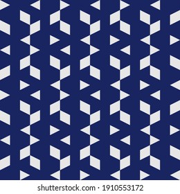 Seamless ornamental Rhombus pattern. Folk figure wallpaper. Simple Ethnic shape motif background. Geometric backdrop. Digital paper, textile print, web design, abstract