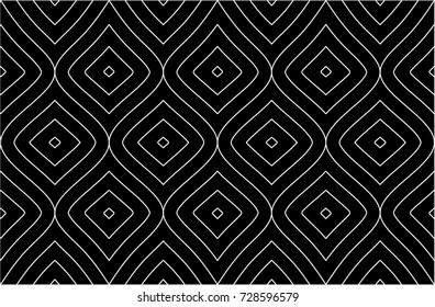 Seamless ornamental square pattern vector. Set 1