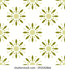 Seamless ornamental symbols pattern. Abstract vector background