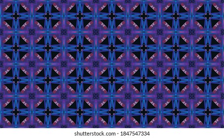 seamless ornamental texture in bluish color style