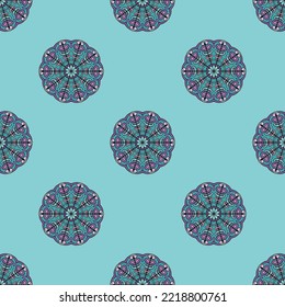 Seamless ornamental texture. Graphic design eleemnt. Vector background. 