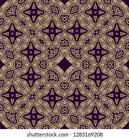 Seamless ornamental texture, white background, openwork, fretwork design