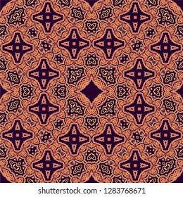 Seamless ornamental texture, white background, openwork, fretwork design