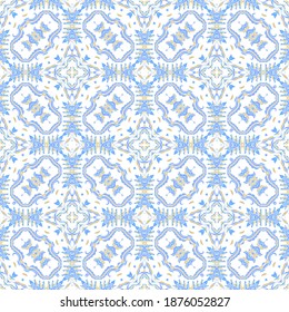 Seamless  ornamental texture,   woven  laced floral abstract pattern on white background