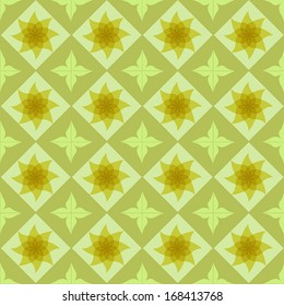 Seamless ornamental tile background vector illustration