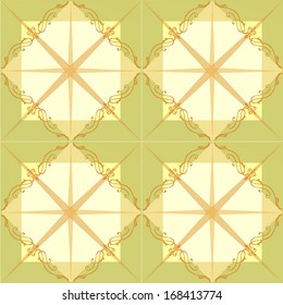 Seamless ornamental tile background vector illustration