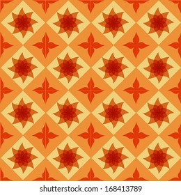 Seamless ornamental tile background vector illustration