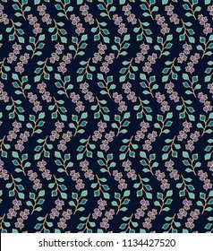 Seamless ornamental vector floral pattern