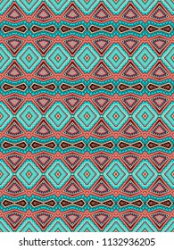 Seamless ornamental vector geometric pattrn, oriental , moroccan style