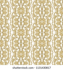 Seamless ornamental vector golden pattern