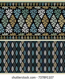 Seamless ornamental vector golden pattern