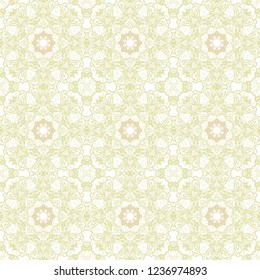 Seamless ornamental vector golden texture