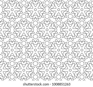 Seamless ornamental vector pattern