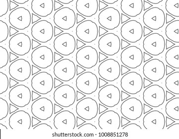 Seamless ornamental vector pattern