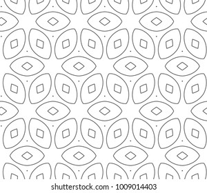 Seamless ornamental vector pattern