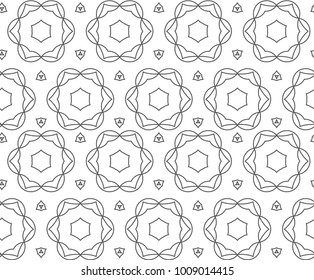 Seamless ornamental vector pattern