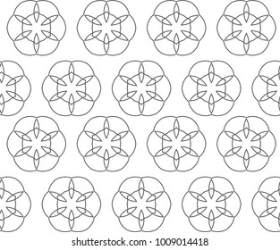 Seamless ornamental vector pattern