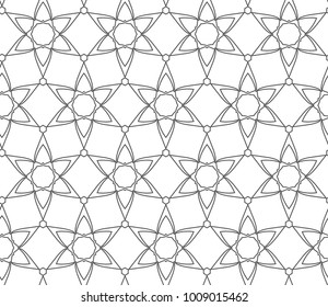 Seamless ornamental vector pattern