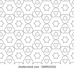 Seamless ornamental vector pattern
