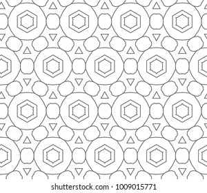 Seamless ornamental vector pattern