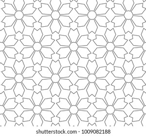 Seamless ornamental vector pattern