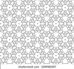 Seamless ornamental vector pattern
