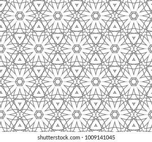 Seamless ornamental vector pattern