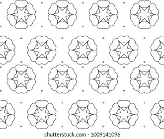 Seamless ornamental vector pattern