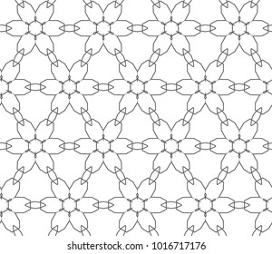 Seamless ornamental vector pattern