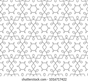 Seamless ornamental vector pattern