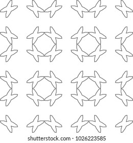 Seamless ornamental vector pattern
